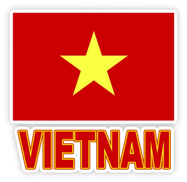 sticker lá cờ đỏ sao vàng đẹp