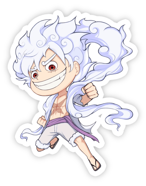 sticker luffy gear 5
