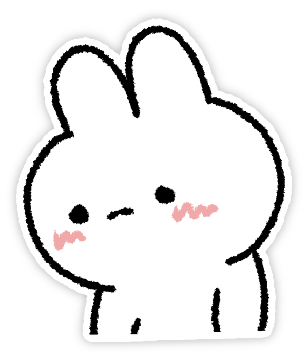 sticker mặt buồn chán
