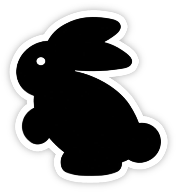 sticker màu đen aesthetic