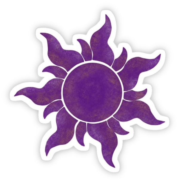 sticker màu tím dễ thương ngộ nghĩnh nhất