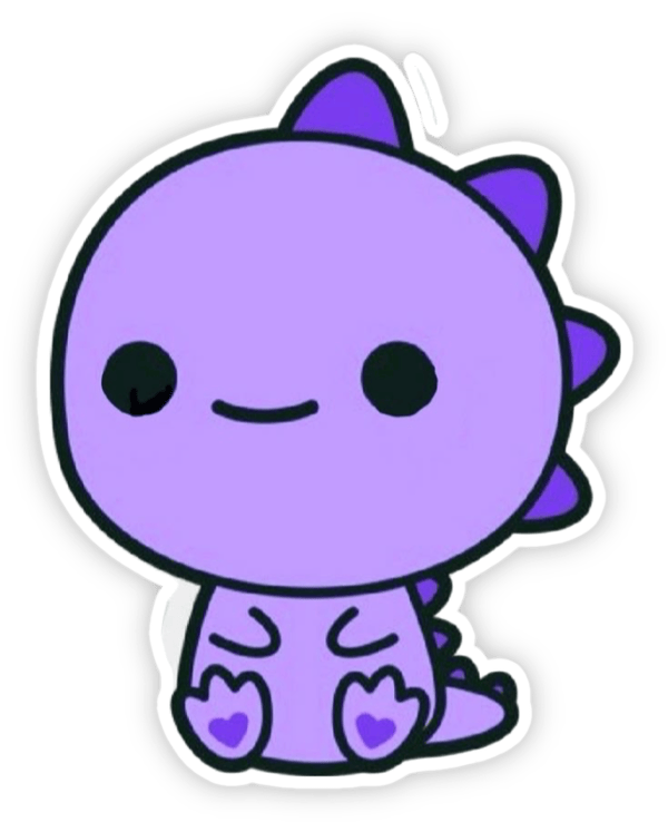 sticker màu tím độc lạ sáng tạo