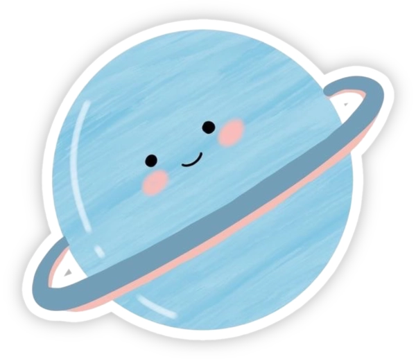 sticker màu xanh dương ấn tượng