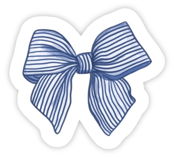 sticker màu xanh dương cute