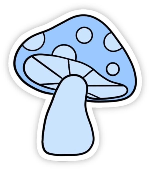 sticker màu xanh dương đáng yêu