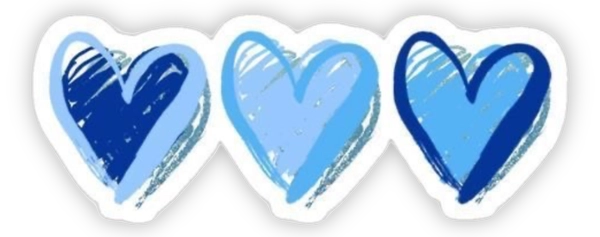 sticker màu xanh dương đẹp