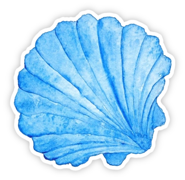 sticker màu xanh dương mini
