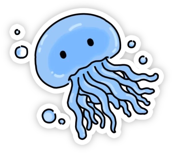 sticker màu xanh dương mới nhất