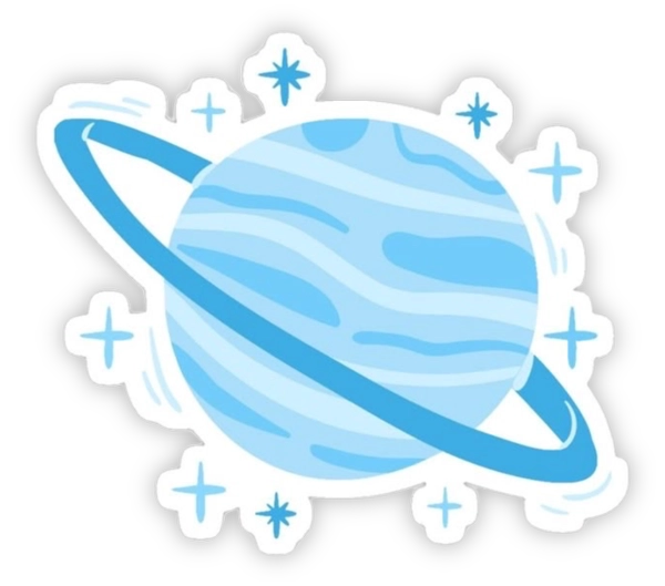 sticker màu xanh dương ngộ nghĩnh