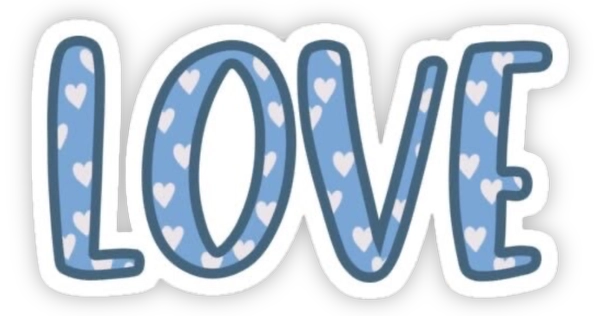 sticker màu xanh dương siêu đẹp