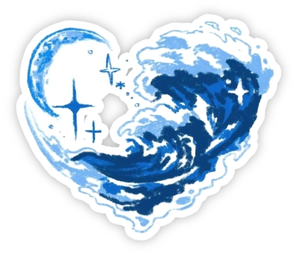 sticker màu xanh dương zalo
