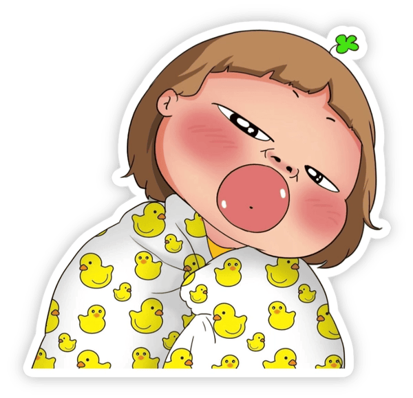 sticker messenger bựa quỳnh aka môi dầy