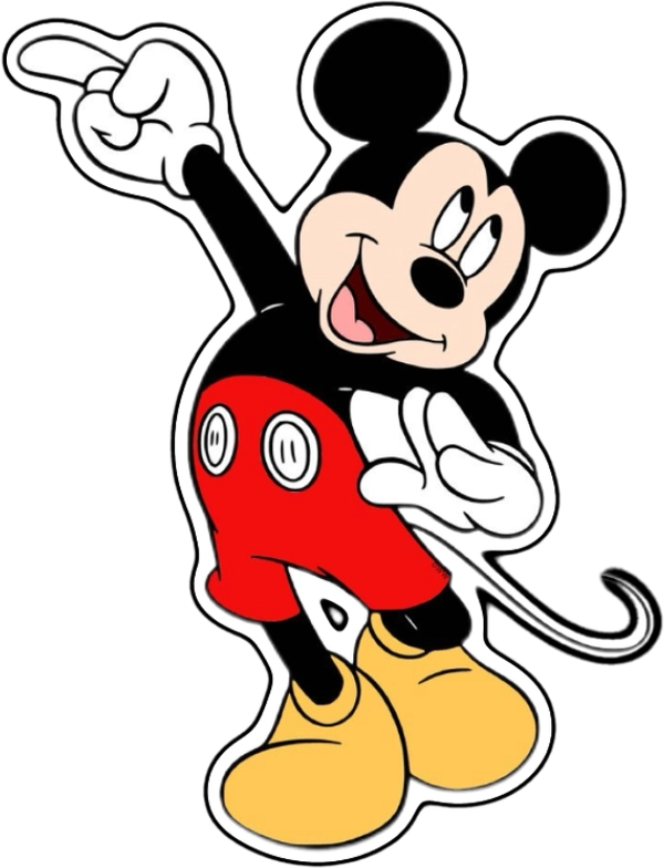 sticker mickey mouse chỉ tay