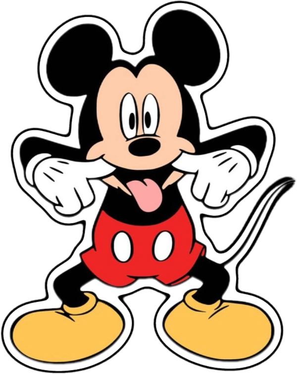 sticker mickey mouse lè lưỡi