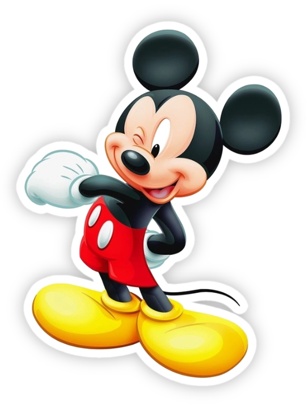 sticker mickey mouse nháy mắt