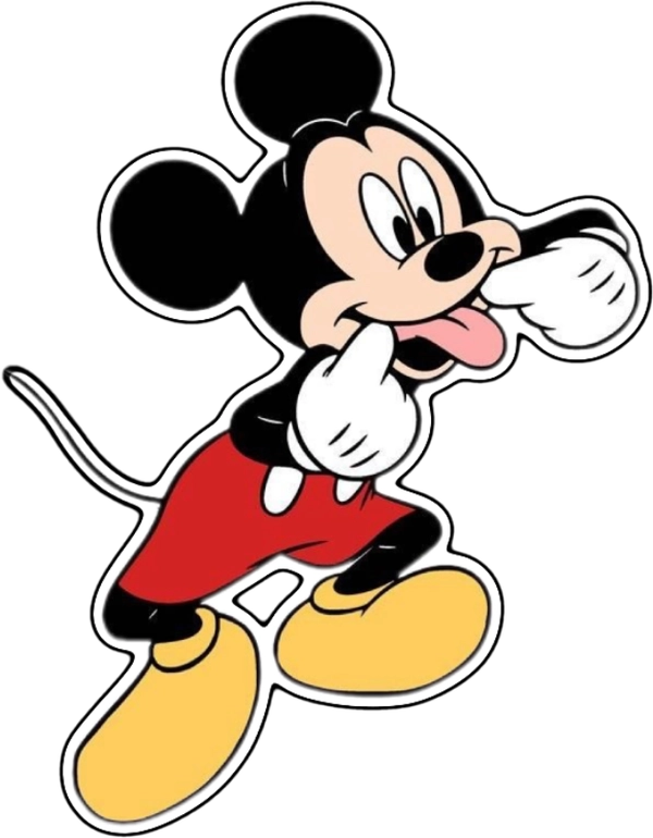 sticker mickey mouse trêu đùa