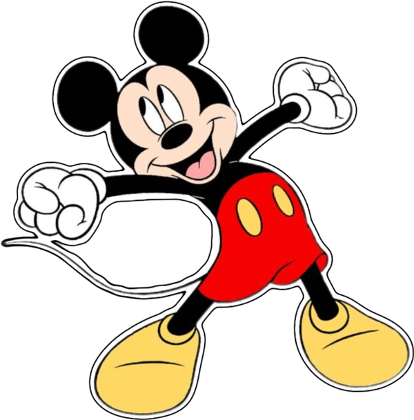 sticker mickey mouse vươn vai