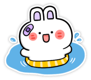 sticker mùa hè sắc màu