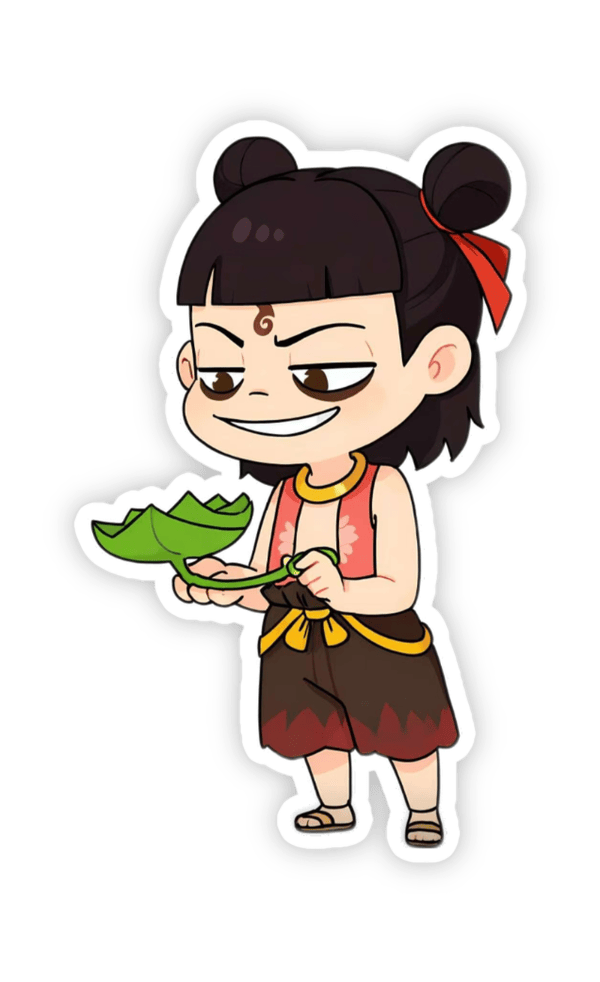 sticker natra phiên bản chibi cute