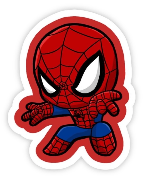 sticker người nhện dễ thương
