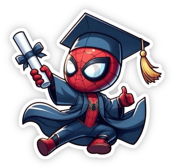 sticker người nhện chibi