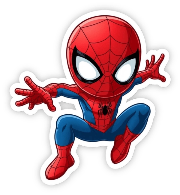sticker người nhện cho bé