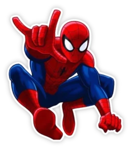 sticker người nhện hoạt hình