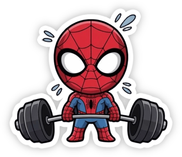 sticker người nhện hài hước