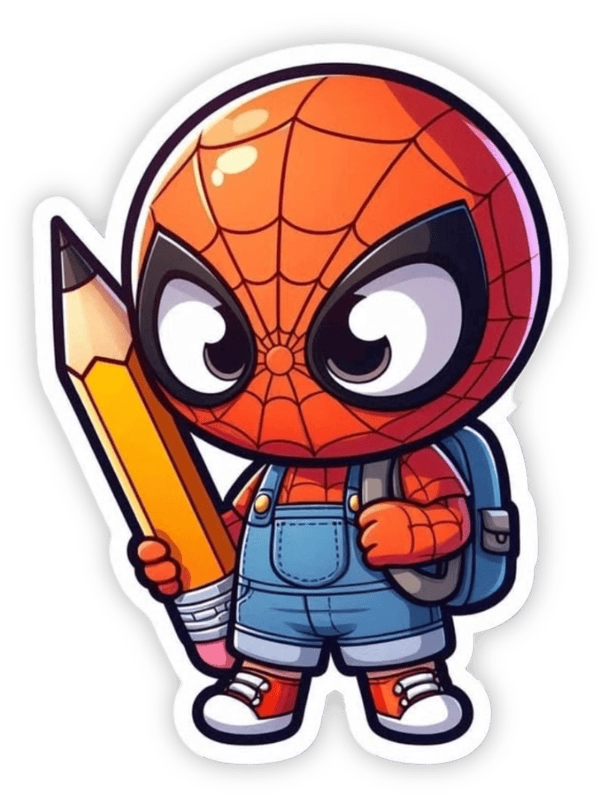 ảnh sticker siêu nhân nhện