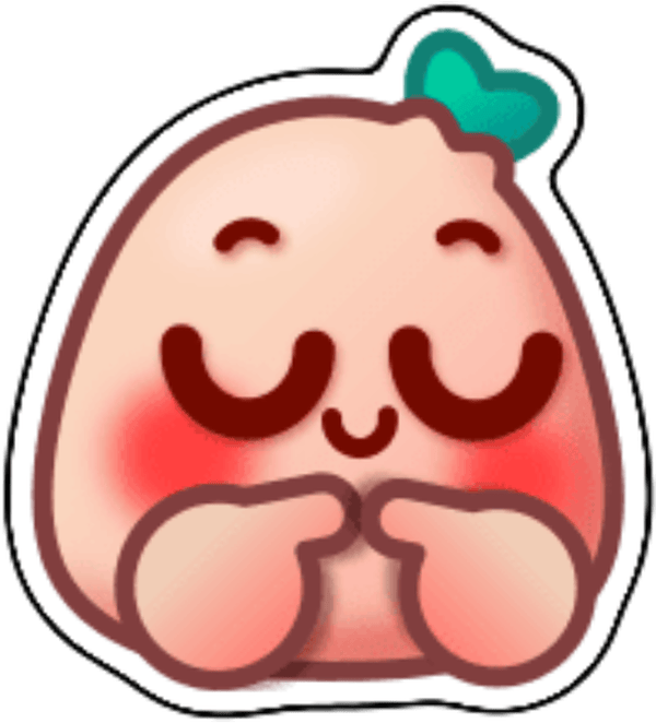 sticker ngại đỏ mặt anime