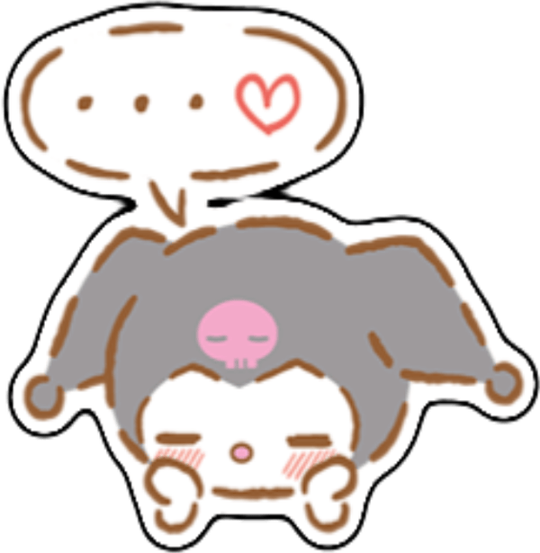 sticker ngại hoạt hình