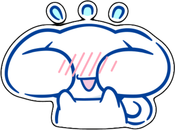 sticker ngại ngùng anime