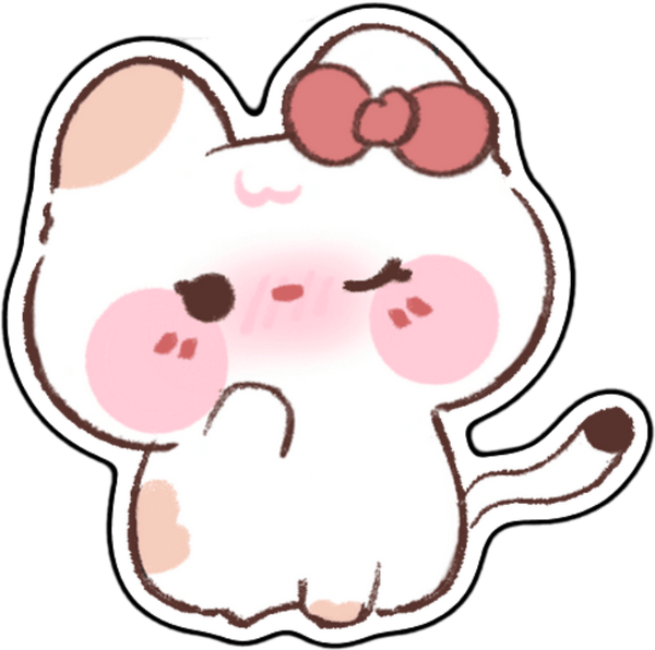 sticker ngại ngùng đáng yêu