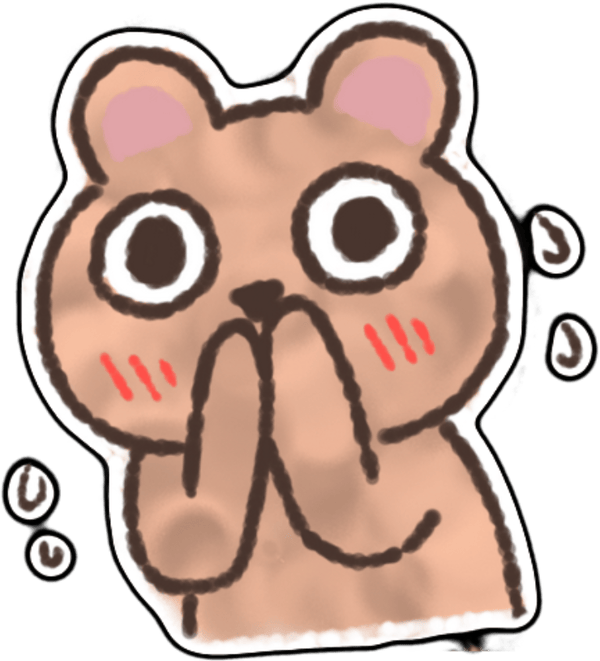 sticker ngại ngùng dễ thương