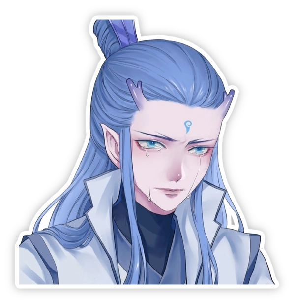 sticker ngao bính khóc