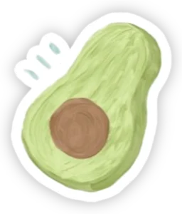sticker nhí nhảnh màu xanh lá
