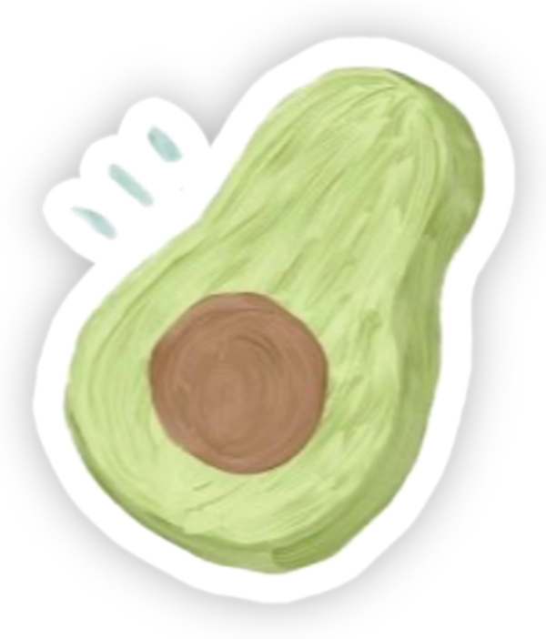 sticker nhí nhảnh màu xanh lá