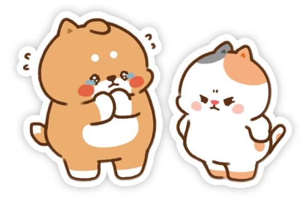 sticker nhõng nhẽo dễ thương chibi