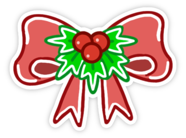 sticker nơ dễ thương