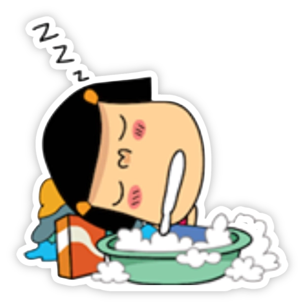 sticker noo hin ngủ chảy dãi