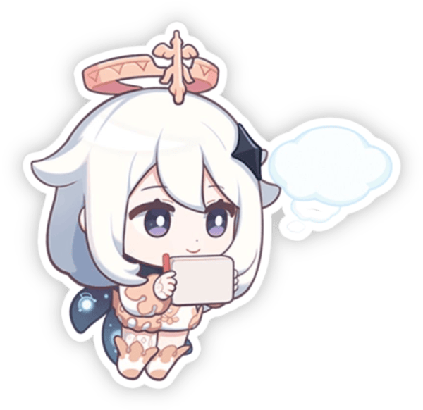 sticker paimon fan art