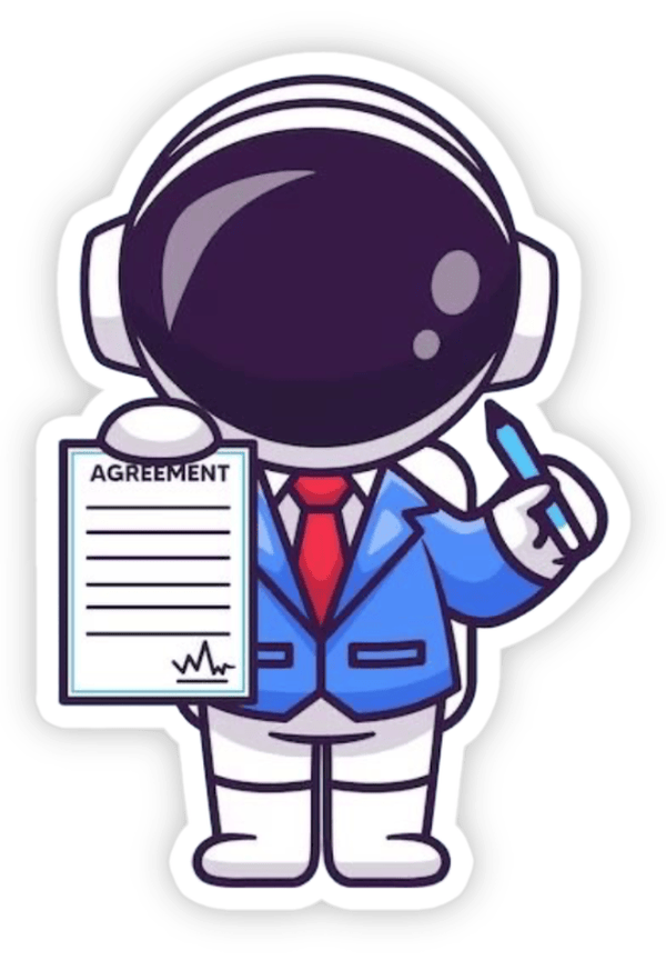 sticker phi hành gia cầm hành tinh