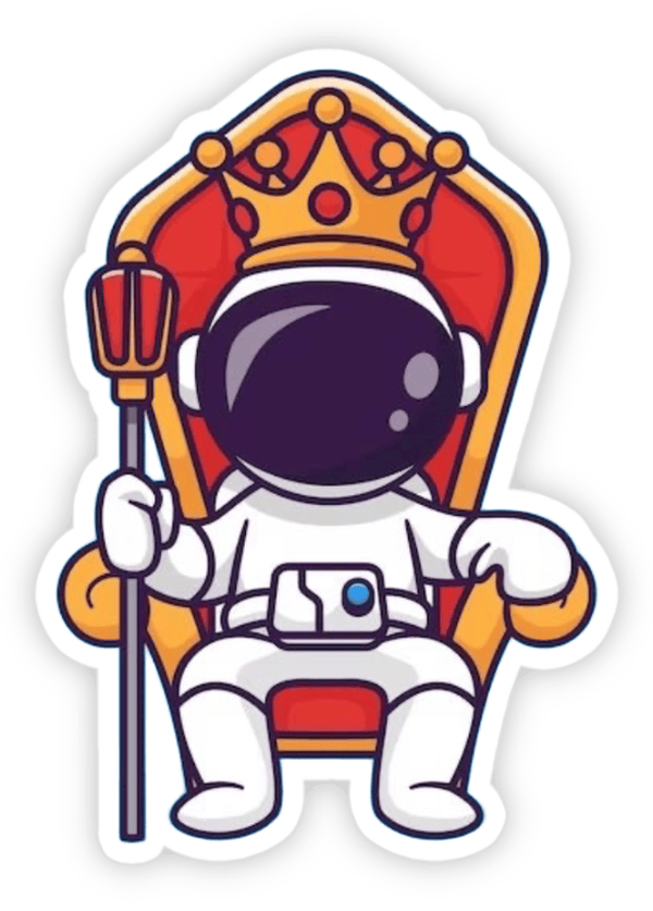 sticker phi hành gia ngoài hành tinh
