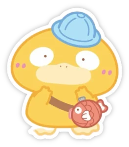 sticker psyduck rất đáng yêu