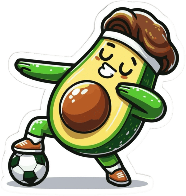 sticker quả bơ