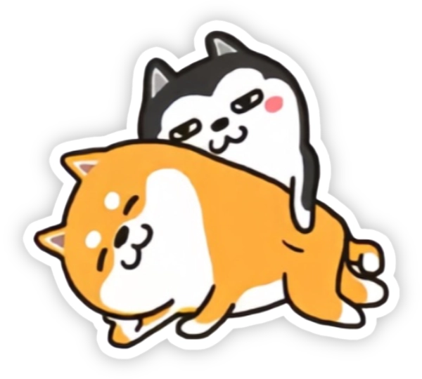 sticker shi và ngáo