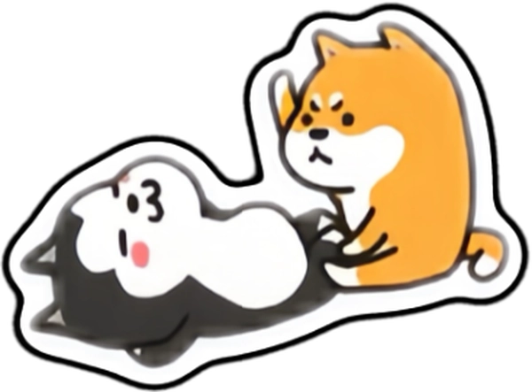 sticker Shi và Ngáo lầy lội