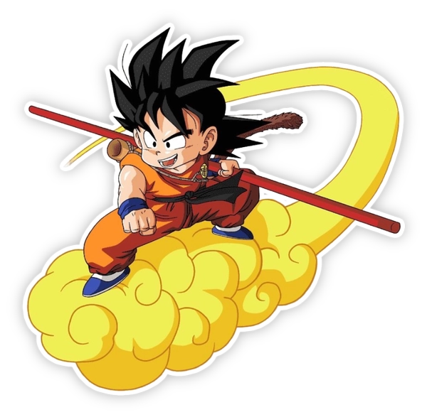sticker son guko đi trên mây