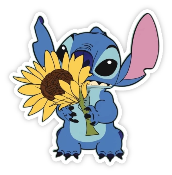 sticker stitch cầm hoa