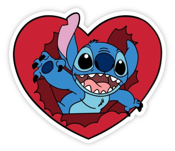 sticker stitch trái tim